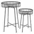 7586470 70909 Uma Enterprises Metal Wire Basket Plant Stand Set Of 2 New 758647709090