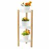 711731979816 Wisuce Bamboo Plant Stands Indoor Tier Tall Corner
