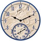 71589038630 Springfield Precision By The Sea Poly Resin Clock With Thermometer