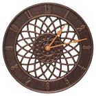 719455019962 Whitehall Spiral Indoor Outdoor Wall Antique Copper Clock