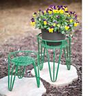 730792218610 Colonial Tin Works Metal Garden Green Flower Pot