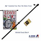 738447280258 Tangle Free Aluminum Flagpole For Grommet Or House