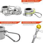 744110529494 Anley Aluminum Flagpole Mounting Rings Anti Wrap With