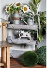 74868 Litton Lane Tiered Planter Garden Rack Sturdy Distressed 0758647748686