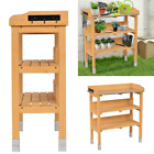 749730112972 Potting Table Bench Garden Planting Wood Shelves Indoor 749730112972 Potting Table Bench Garden Planting Wood Shelves Indoor