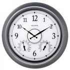 75455m Acurite Pewter Led Illuminated Outdoor Wallclock With Thermometer