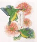 7579 Spoontiques Hummingbirds Resin Thermometer Home