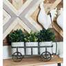 3-pot 758647946808 Studio Farmhouse Inch Vintage Wagon Metal Planter By