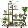 759337262147 Cfmour Wood Plant Stand Indoor Outdoor Display Multi