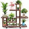 759337262352 Cfmour Wood Plant Stand Indoor Outdoor Wooden Display