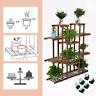 760138679157 Unbranded Plant Stand Wooden Shelf Tiered Flower Rack