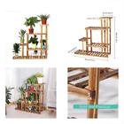 7625751168651 Wood Plant Stands Stand Tires Solid Flowers Rack