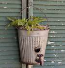 770110 Colonial Tin Works Pail With Spigot Wall Planter 801106176039