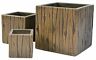 771690996736 Happy Planter Cubes Timber Natural Cement Fiber Set
