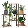 780669714417 Grdnon Plant Stand Indoor Outdoor Wooden Shelves Large