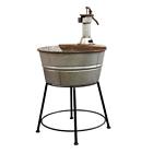 782906007450 Vipssci Galvanized Metal Wash Tub On Stand Outdoor