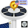 784718057906 Star Super Deals Solar Power Flag Pole Bright
