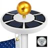 7903646591341 Unbranded Solar Powered Led Flag Pole Light Night