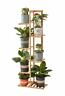 794590297475 Lawnbits Bamboo Tier Potted Plant Shelf Stand