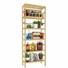 795098814706 Bemiso Tier Bamboo Shelf Bookshelf Flower Plant Rack