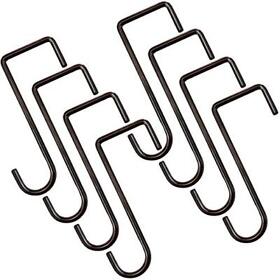 8 Pack Vinly Fence Hooks 2 X 6 Inch Patio Brown Powder Coated Steel