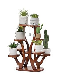 8 Pottred Plant Stand Rack Multiple Flower Pot Holder Corner Balcony Room