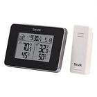 801642 Digital Thermometer Indoor Outdoor Wireless Weather Station Clock 691171801642