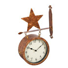 808412721649 Bronze Star Clock And Thermometer