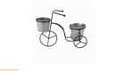 808765761248 Unbranded Metal Tricycle Planter Wrought Iron Design Galvanized