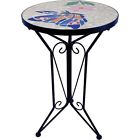 Zt171408b 814567027031 Gardman Plant Stand Butterfly Mosaic Top