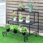 Cyw50292 82datseczi Costway Tier Outdoor Metal Plant Stand Flower Planter Garden Display