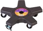830567 Plant Caddy Black Flower Pot Stand Holder Roller 691171830567