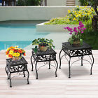 845-036-a Outsunny Metal Square Plant Stand Set Outdoor Display 712190160982
