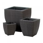 849179039967 Unbranded Tuscany Wicker Square Planters