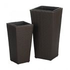 849179039974 Unbranded Tuscany Wicker Tall Planters