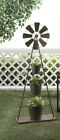 849179041038 Summerfield Terrace Country Windmill Bucket Tiered Plant Stand