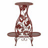 849179044725 Summerfield Terrace Red Rooster Hourglass Iron Triple Plant