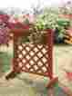G10095 84933 Convenience Concepts Raised Garden Planter Box Wood Plant Stand Patio Elevated Flower Bed Herb Holder 725627488573