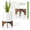851587008916 Sophia Mills Plant Stand Mid Century Wood Wooden
