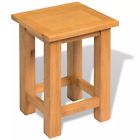 8718475530763 Vidaxl Side End Table Solid Oak Living Room