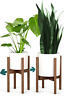8719689959227 Fox Fern Modern Plant Stand Strand Woven Bamboo Adjustable From