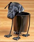 87997i Indoor Outdoor Planter Decorative Plant Holder Flower Stand Black Lab