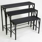 0934326 89192 Panacea 3pc Nesting Plant Stand Blk 093432891926