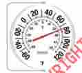 90100-000-000 Taylor Precision Products Big And Bold Thermometer With Mounting Bracket Springfield 5.25 Inch Weather