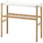902.581.56 Ikea Satsumas Plant Stand Bamboo White Brand New In Box