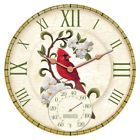 92673 Springfield Cardinal Outdoor Clock And Thermometer Polyresin White 077784030844