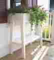 9303-48-3700 Adams Tall Standing Garden Planter 36 Deluxe Flower Planting Gardening White New