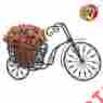 93158 Ayn Nostalgic Vintage Bicycle Garden Patio Flower Pot Iron Plant Stand Holder Decor 717972193158