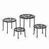 93656846 Greatdeals Artisasset Round Ironwork Plant Racks With Black 768253375442