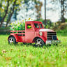 941327161231 Glitzhome Outdoor Solar Powered Metal Truck Planter Stand